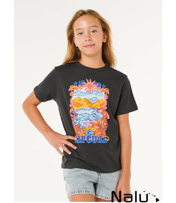 Rip Curl Rip Curl Sunshine Squad Band Tee Girl Washed Black