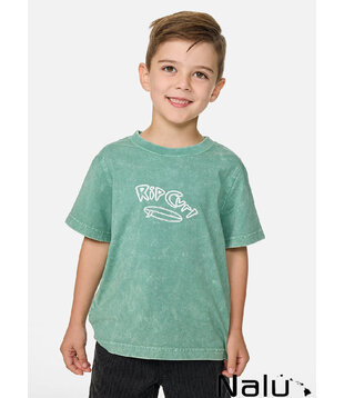 Rip Curl Ride The Wave Wash Tee Boy Aloe