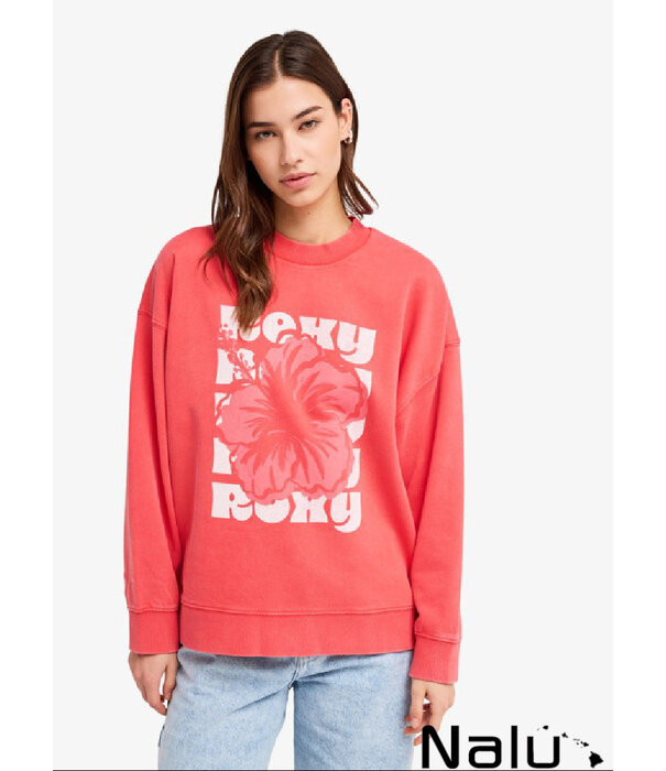 Roxy Roxy Lineup Terry Sweater Hibiscus