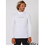 Ocean & Earth Mens Script L/S Rash Shirt White