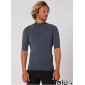 Ocean & Earth Mens Script S/S Rash Shirt Charcoal