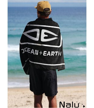 Ocean & Earth Priority Towel  Black
