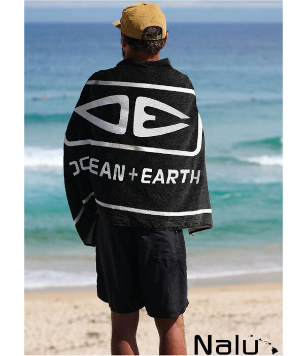Ocean & Earth Ocean & Earth Priority Towel  Black