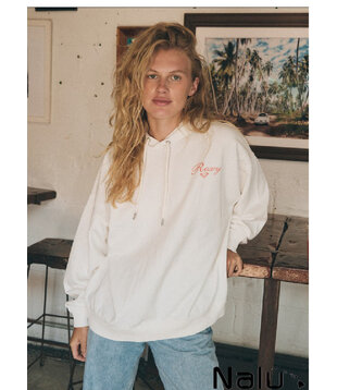 Roxy Lineup Oversized Hoodie Coconut Milk