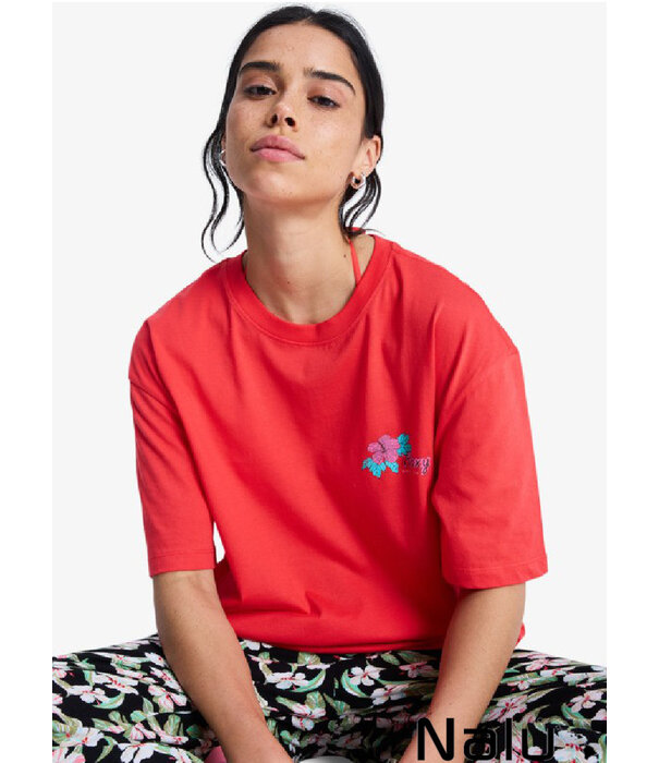 Roxy Roxy Hangloose Poster T-shirt Hibiscus