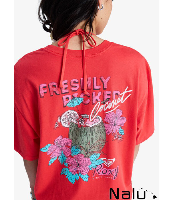 Roxy Roxy Hangloose Poster T-shirt Hibiscus