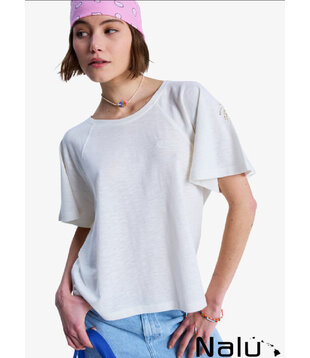 Roxy Time For Palm Tree T-shirt Coconut Milk