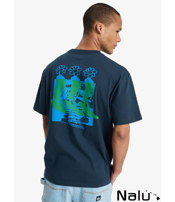 Quiksilver Quiksilver Flowers Surfing T-shirt Dark Navy