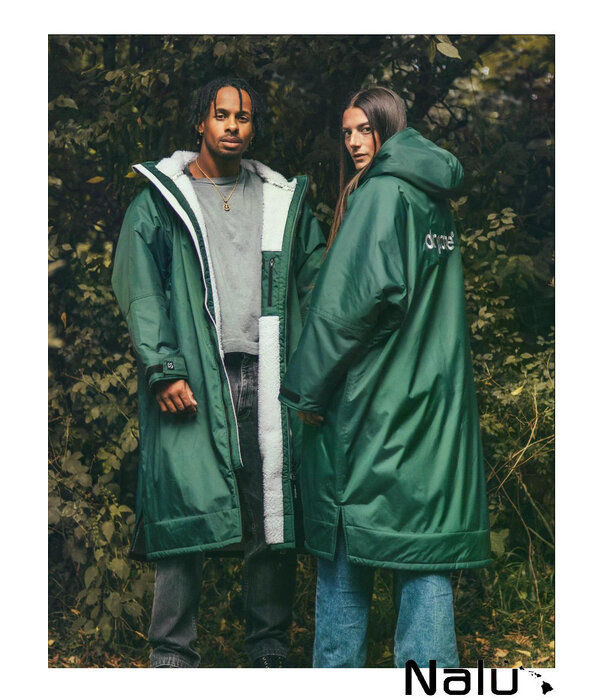 DRYROBE DRYROBE Dark Green Nimbus Advance Long Sleeve Waterproof Outdoor Changing Robe