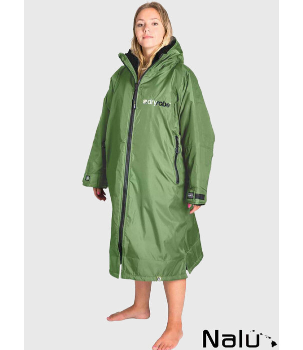 DRYROBE DRYROBE Dark Green Black Advance Long Sleeve Waterproof Outdoor Changing Robe