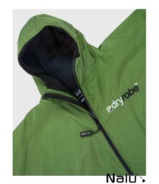 DRYROBE DRYROBE Dark Green Black Advance Long Sleeve Waterproof Outdoor Changing Robe