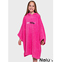 DRYROBE Pink Kids Towel Robe Organic Unisex Beach Poncho organic Cotton