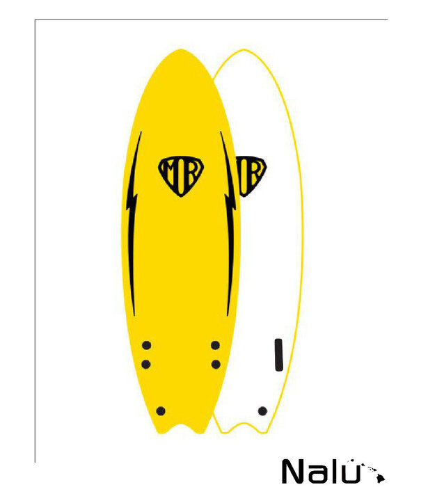 Ocean & Earth Ocean & Earth 5'6" MR Ezi Rider Twin Fin Yellow