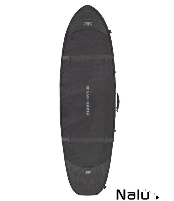 Ocean & Earth Ocean & Earth 6'0"  Double Coffin Hypa Fish Shortboard Bag Black