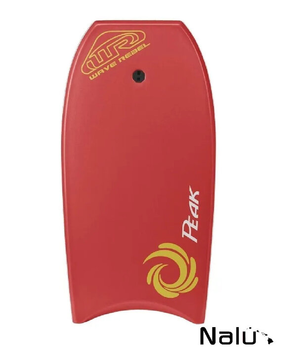 Wave Rebel Wave Rebel Peak 42 Body Board Red incl Leash