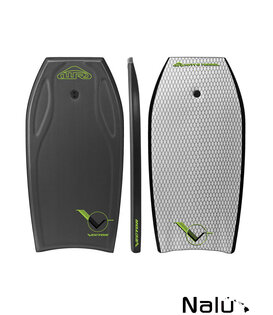 Wave Rebel 42" Vector Body Board Grey incl Leash
