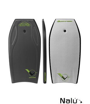 Wave Rebel 42" Vector Body Board Grey incl Leash