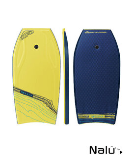 Wave Rebel 41" Nexxus Body Board Yellow incl Leash