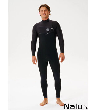 Rip Curl 4/3 E-Bomb Chest Zip Wetsuit Black