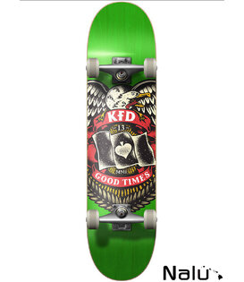 KFD 8.32 Badge Young Guns Complete Skateboard Green