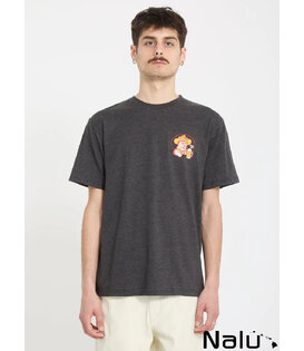 Volcom Meowdy T-Shirt Heather Black