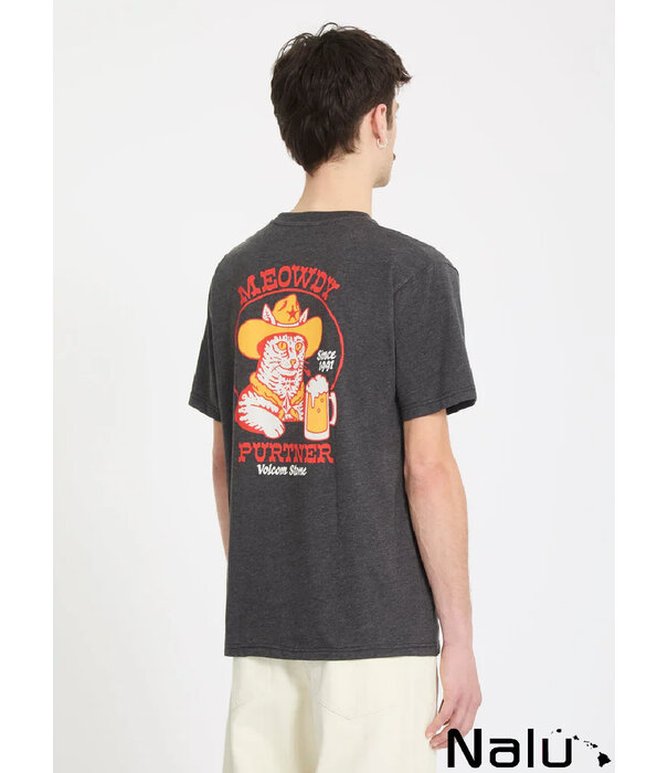 Volcom Volcom Meowdy T-Shirt Heather Black
