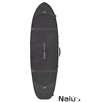 Ocean & Earth 6'4" Hypa Double Coffin Fish Shortboard Bag Black