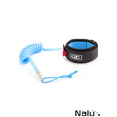 Ocean & Earth Moulded Coil Bicep Leash Blue