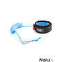 Ocean & Earth Moulded Coil Bicep Leash Blue