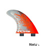 FCS Small Performance Core Thruster Fins Red Smoke