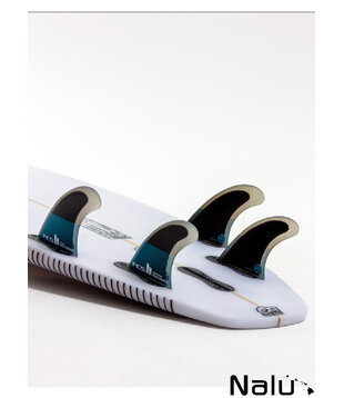 FCS II Small Performer Performance Core Quad Fins Black Teal