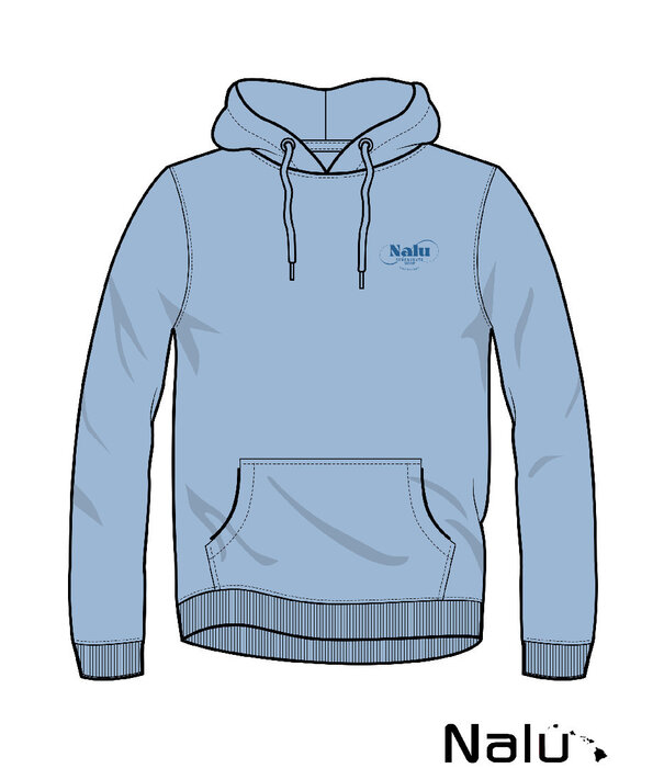 Nalu Nalu Live To Ride Hooded Sweat Light Blue