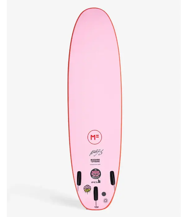 Mick Fanning MF 7'6" Beastie Red/Pink