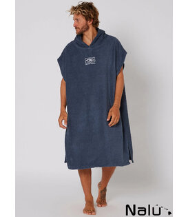 Ocean & Earth Hooded Poncho Navy
