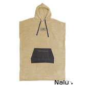 Ocean & Earth Hooded Poncho Beige