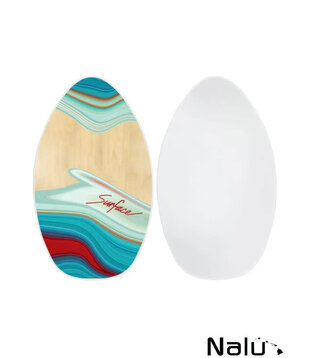 Wave Rebel 35" Skimboard Surface Blue Wood