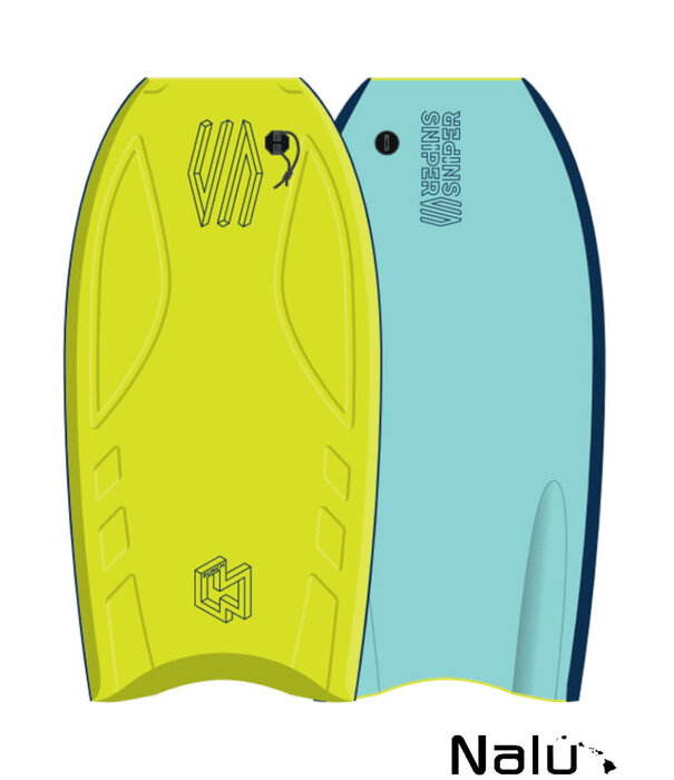 Sniper Bodyboards Sniper 42.5 Bodyboard BunchII EPS Stringer Lime