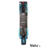 Regular 8'0" Moulded Surfboard Leash Blue