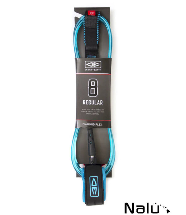 Ocean & Earth Ocean & Earth Regular 8'0" Moulded Surfboard Leash Blue