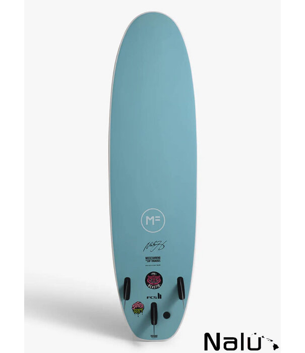 Mick Fanning MF 8'0" Beastie Super Soft White Teal