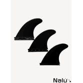 Devoted Thruster Fin Set Nylon Single Tab Futures Black