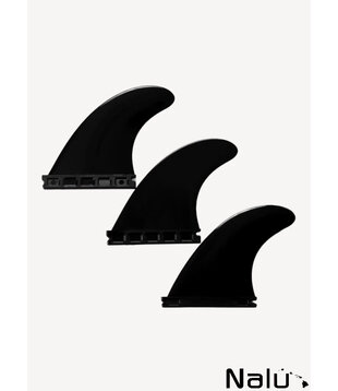 Devoted Thruster Fin Set Nylon Single Tab Futures Black