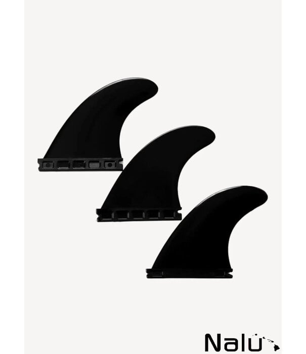 Devoted Devoted Thruster Fin Set Nylon Single Tab Futures Black