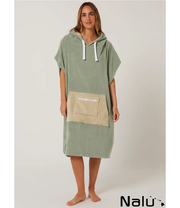 Ocean & Earth Ocean & Earth Day Dream Hooded Poncho Sage