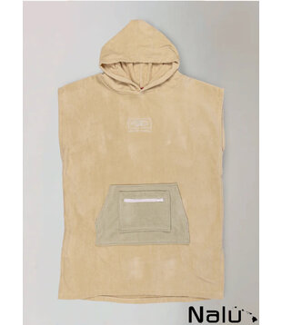 Ocean & Earth Kids Hooded Poncho Beige