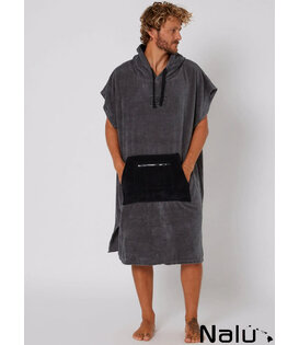 Ocean & Earth Day Break Poncho Charcoal