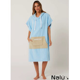 Ocean & Earth Day Break Poncho Pale Blue