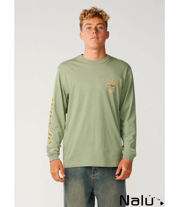 Rip Curl Rip Curl Fade Out Icons Longsleeve T-shirt Sage