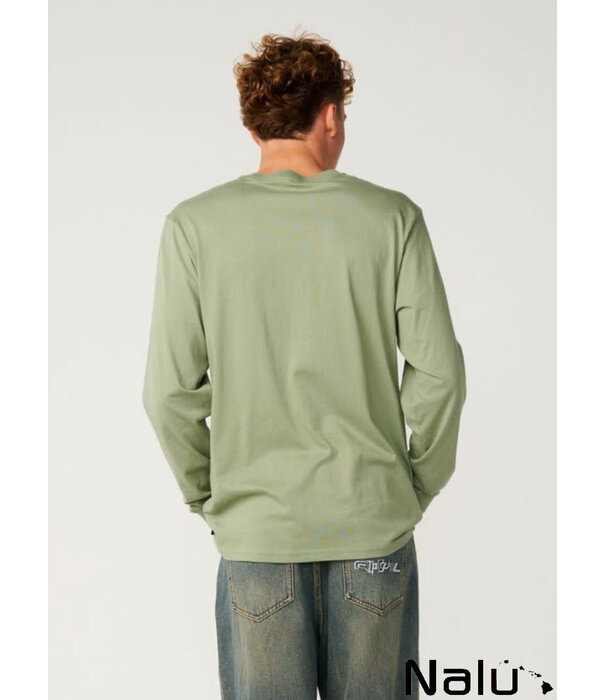 Rip Curl Rip Curl Fade Out Icons Longsleeve T-shirt Sage