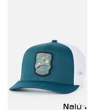 Rip Curl Trucker Cap Custom Badge Dusty Jade